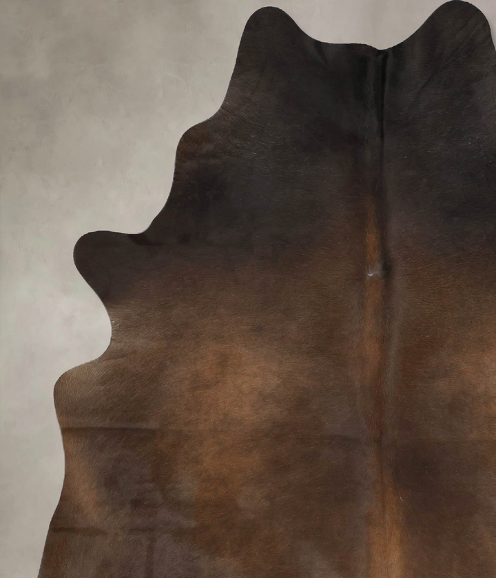 Chocolate X-Large Brazilian Cowhide Rug 7'4"H x 5'9"W #B17344 by Hudson Hides