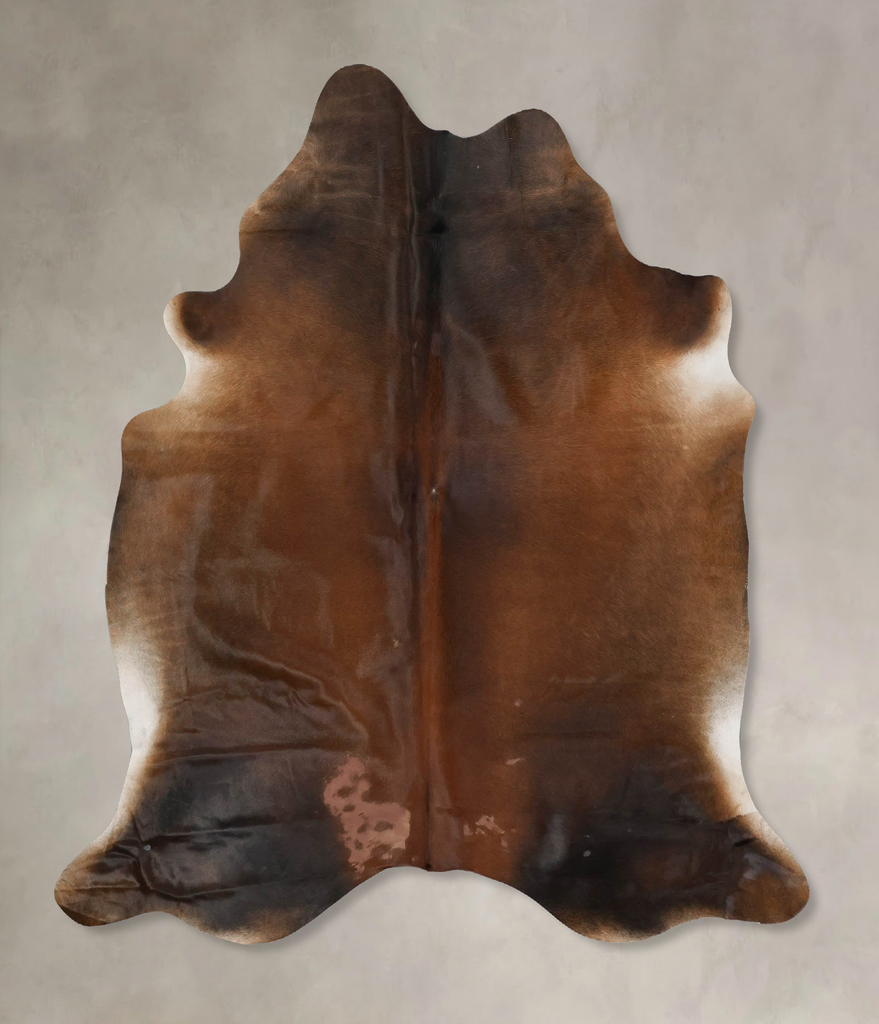 Warm Caramel X-Large Brazilian Cowhide Rug 6'6"H x 6'4"W #B17362 by Hudson Hides