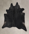 Solid Black XX-Large Brazilian Cowhide Rug 8'0