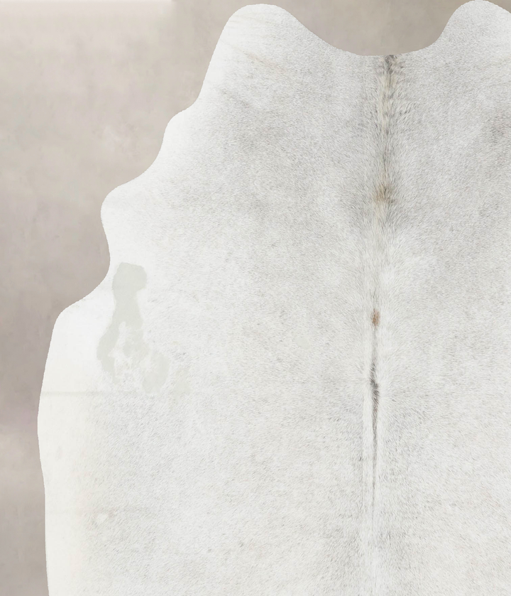 Medium Grey Large Brazilian Cowhide Rug 6'7"H x 5'11"W #B17371 by Hudson Hides