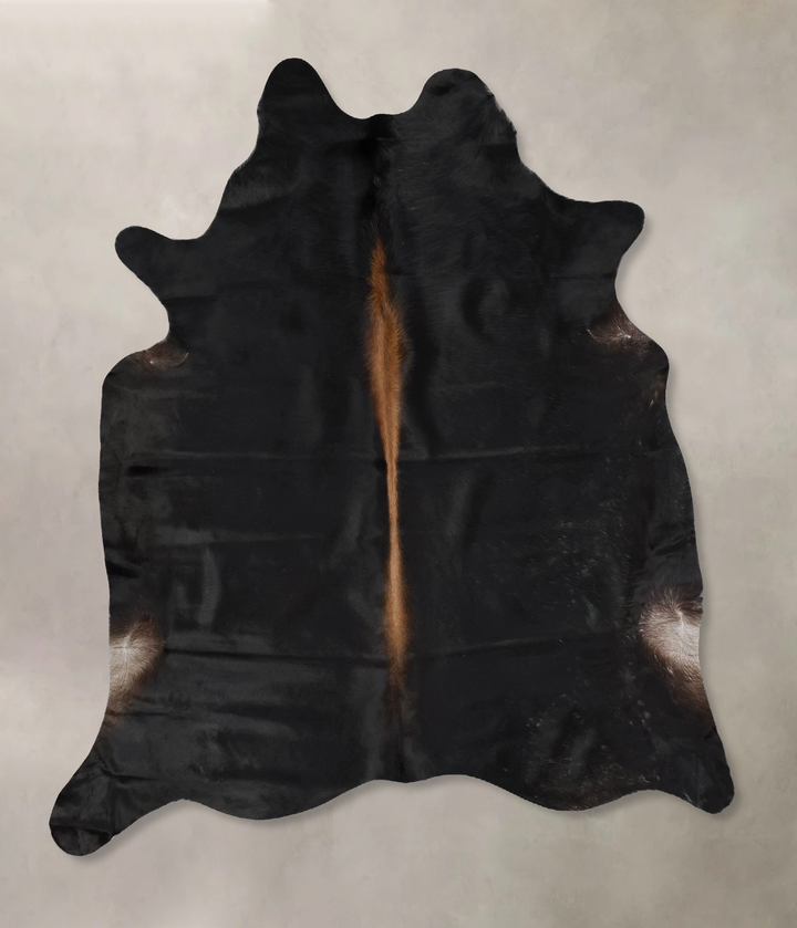 Chocolate X-Large Brazilian Cowhide Rug 6'10"H x 5'11"W #B17374 by Hudson Hides