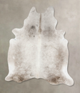 Medium Grey X-Large Brazilian Cowhide Rug 7'7"H x 6'0"W #B17375 by Hudson Hides