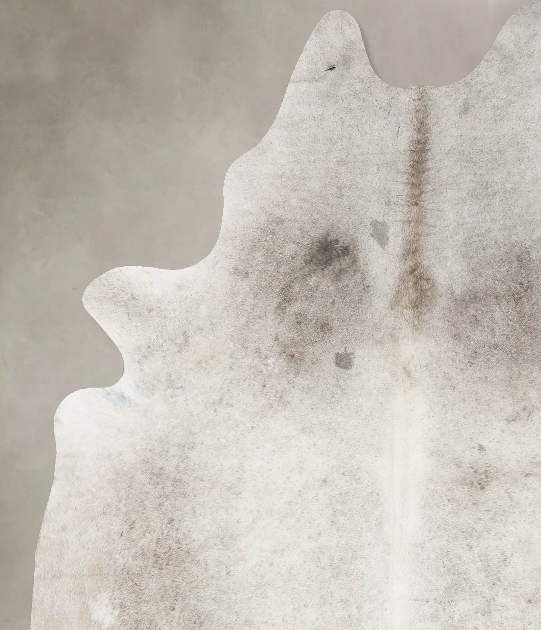 Medium Grey X-Large Brazilian Cowhide Rug 7'7"H x 6'0"W #B17375 by Hud