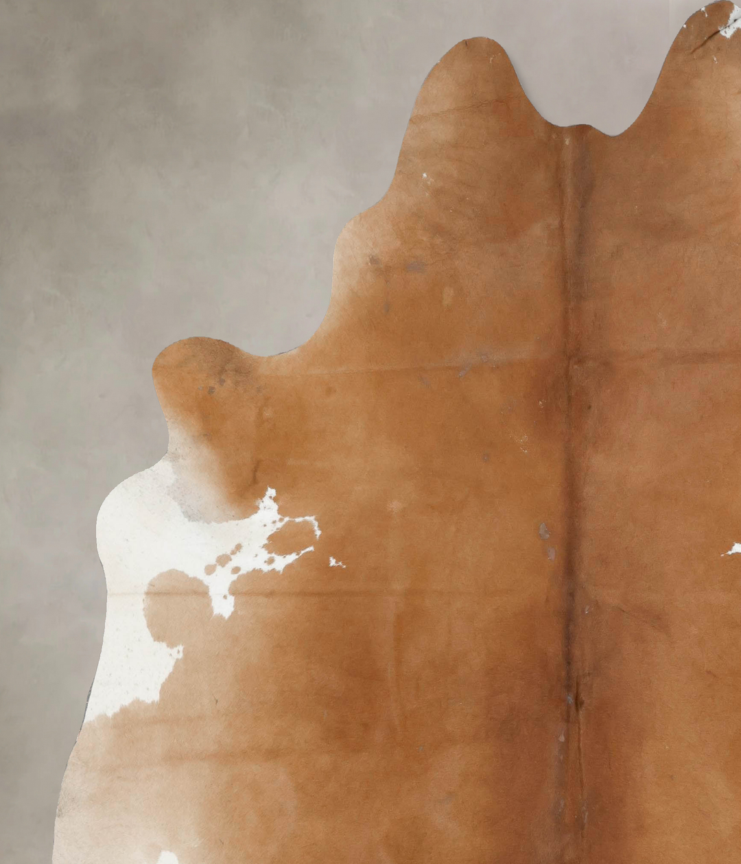 Brown and White Regular XX-Large Brazilian Cowhide Rug 7'9"H x 6'9"W #