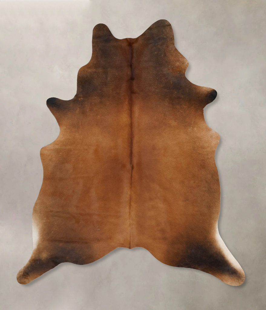 Warm Caramel X-Large Brazilian Cowhide Rug 7'2"H x 5'9"W #B17386 by Hudson Hides