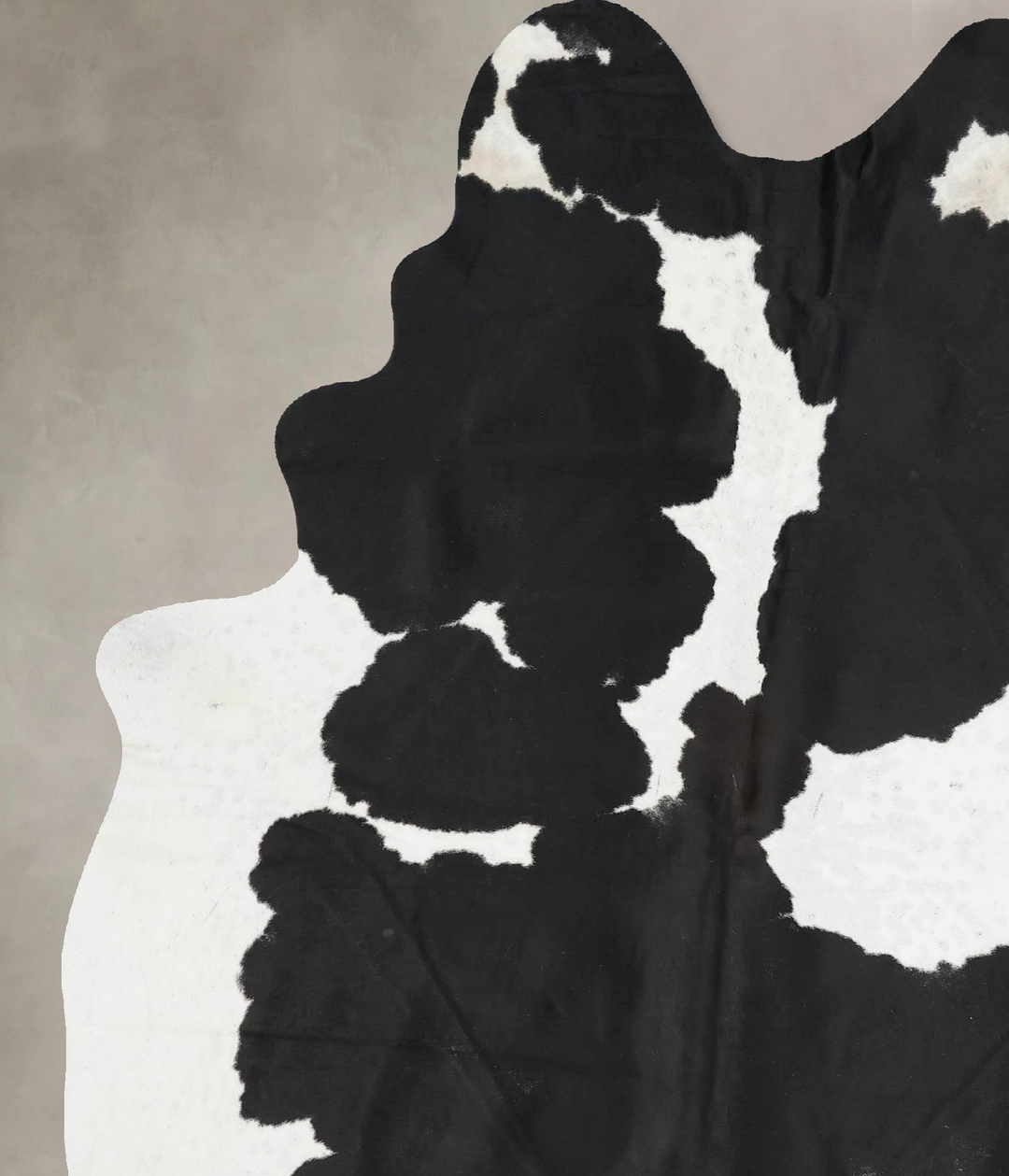 Black and White X-Large Brazilian Cowhide Rug 7'3"H x 6'0"W #B17389 by
