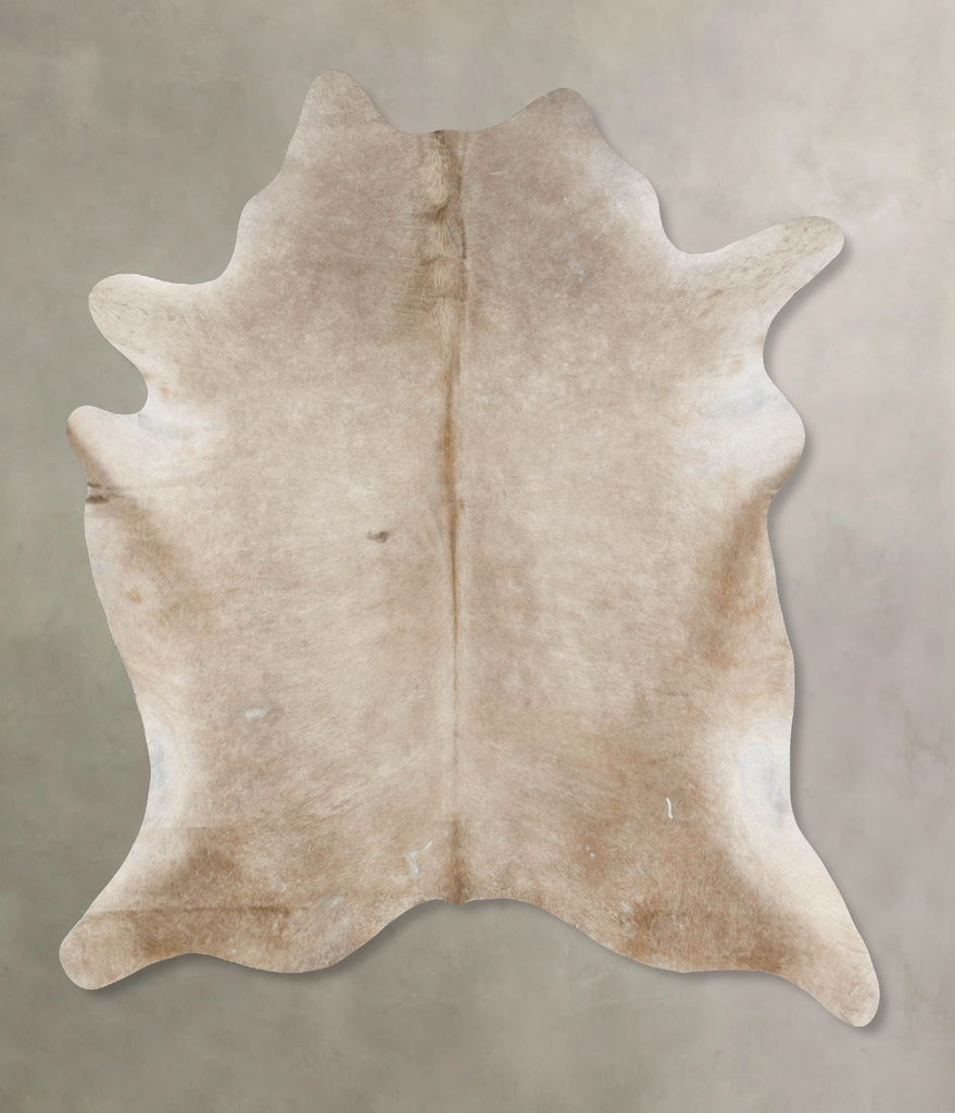 Taupe XX-Large Brazilian Cowhide Rug 8'0"H x 6'11"W #B17390 by Hudson Hides