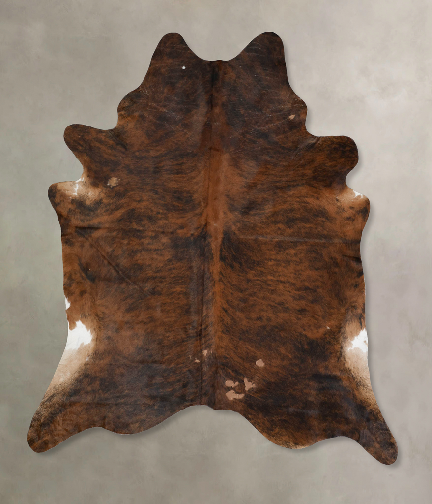 Dark Brindle XX-Large Brazilian Cowhide Rug 8'9"H x 7'4"W #B17391 by Hudson Hides