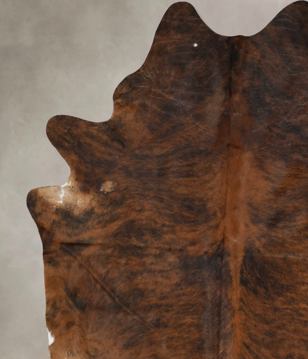 Dark Brindle XX-Large Brazilian Cowhide Rug 8'9"H x 7'4"W #B17391 by H