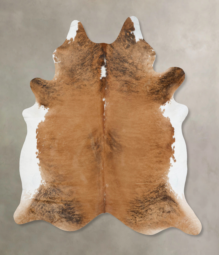 Medium Brindle XX-Large Brazilian Cowhide Rug 8'4"H x 6'11"W #B17392 by Hudson Hides