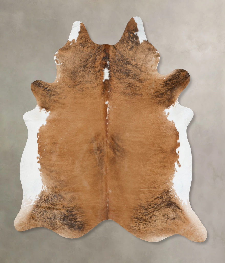 Medium Brindle XX-Large Brazilian Cowhide Rug 8'4"H x 6'11"W #B17392 by Hudson Hides