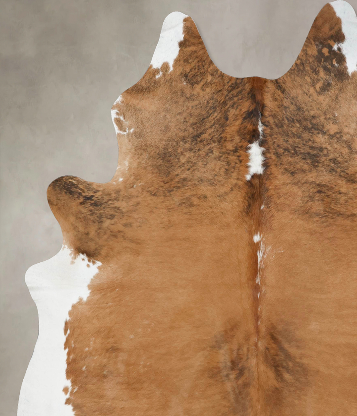 Medium Brindle XX-Large Brazilian Cowhide Rug 8'4"H x 6'11"W #B17392 by Hudson Hides