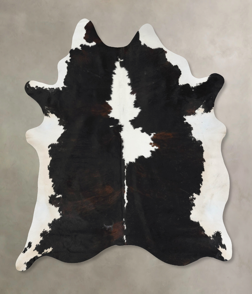 Tricolor XX-Large Brazilian Cowhide Rug 8'0"H x 6'6"W #B17393 by Hudson Hides