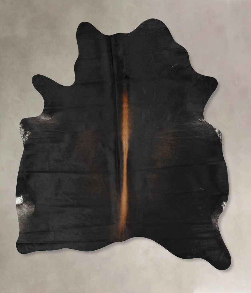 Chocolate Large Brazilian Cowhide Rug 6'9"H x 5'5"W #B17398 by Hudson Hides