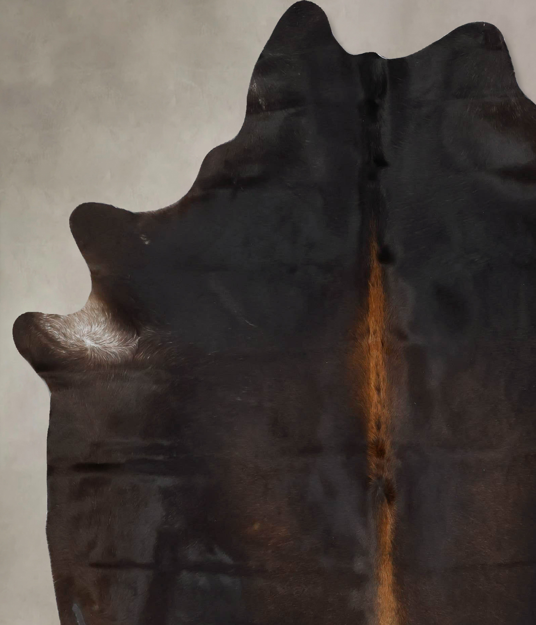 Chocolate X-Large Brazilian Cowhide Rug 7'5"H x 6'3"W #B17399 by Hudso