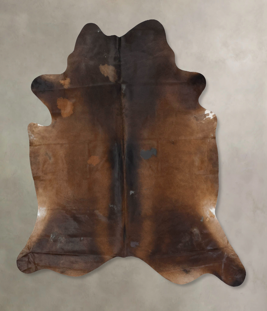 Chocolate X-Large Brazilian Cowhide Rug 7'4"H x 6'5"W #B17400 by Hudson Hides