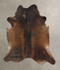 Chocolate X-Large Brazilian Cowhide Rug 7'4