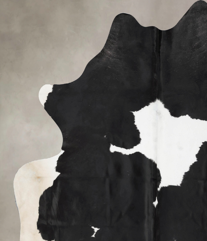 Black and White X-Large Brazilian Cowhide Rug 6'9"H x 6'6"W #B17401 by Hudson Hides