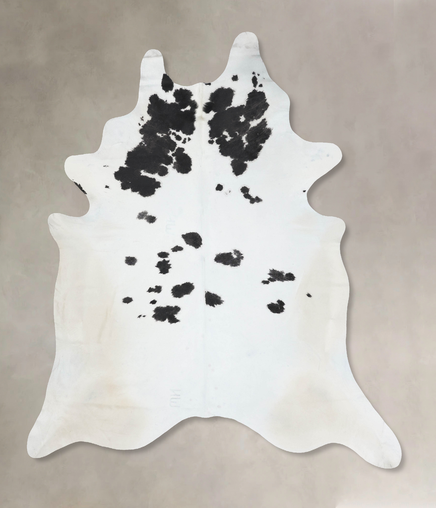 Black and White XX-Large Brazilian Cowhide Rug 8'11"H x 7'6"W #B17403 by Hudson Hides