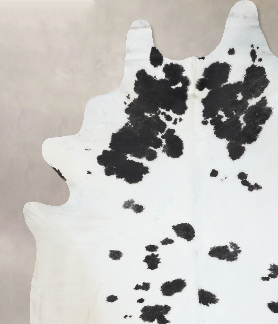 Black and White XX-Large Brazilian Cowhide Rug 8'11"H x 7'6"W #B17403 