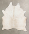 Ivory with Beige XX-Large Brazilian Cowhide Rug 8'7