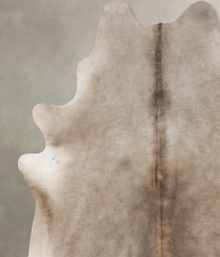 Taupe X-Large Brazilian Cowhide Rug 7'9"H x 6'3"W #B17418 by Hudson Hides