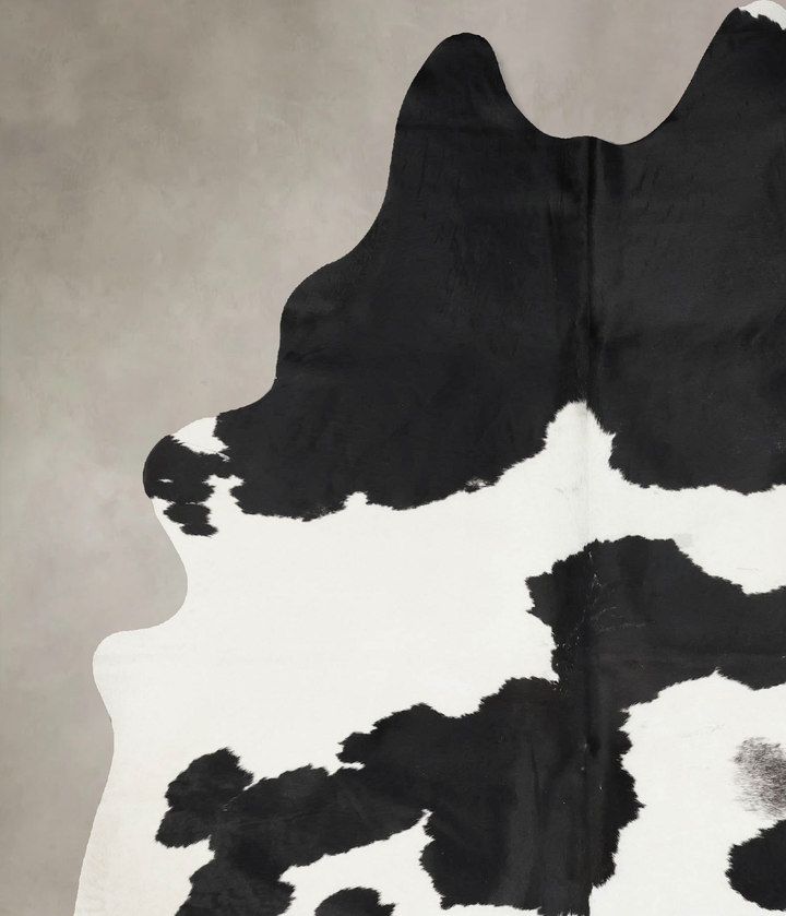 Black and White X-Large Brazilian Cowhide Rug 8'2"H x 6'0"W #B17419 by Hudson Hides