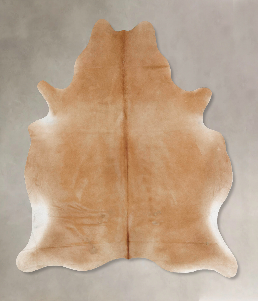 Beige X-Large Brazilian Cowhide Rug 7'2"H x 6'1"W #B17420 by Hudson Hi