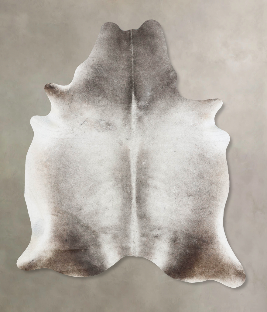 Medium Grey X-Large Brazilian Cowhide Rug 7'8"H x 5'9"W #B17421 by Hudson Hides