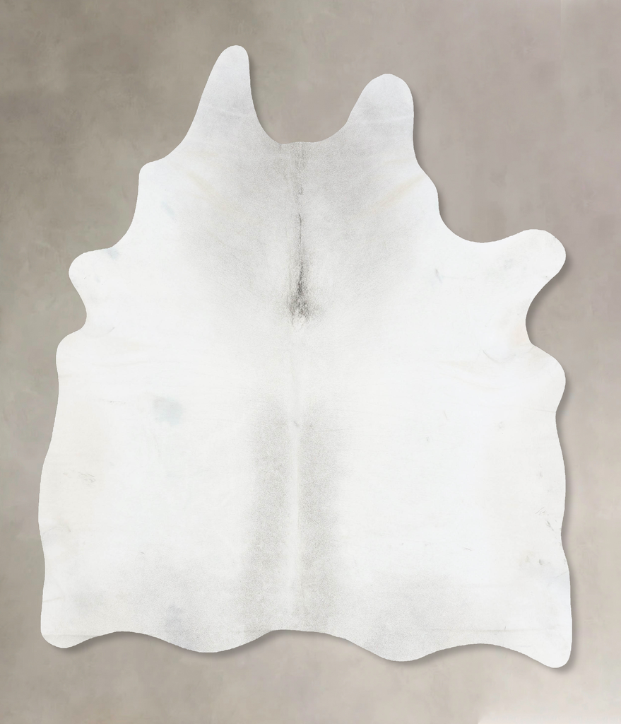 Light Grey Large Brazilian Cowhide Rug 6'11"H x 5'8"W #B17428 by Hudson Hides