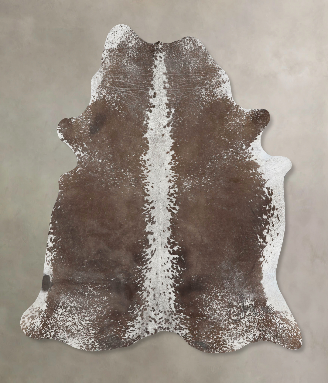 Taupe X-Large Brazilian Cowhide Rug 7'0"H x 6'3"W #B17431 by Hudson Hi