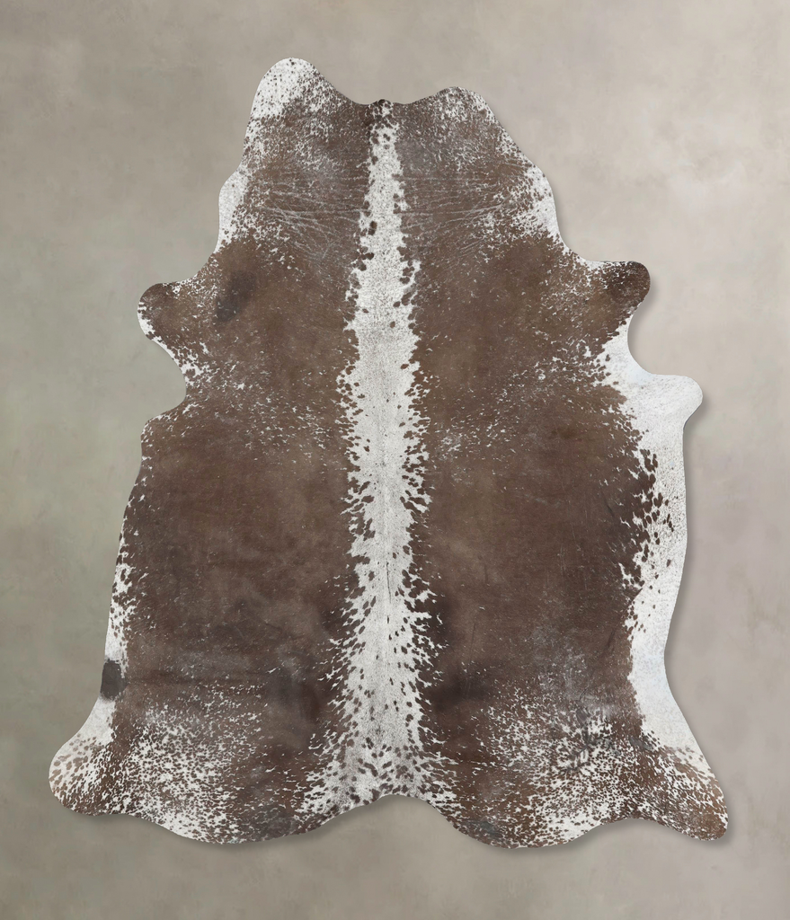 Taupe X-Large Brazilian Cowhide Rug 7'0"H x 6'3"W #B17431 by Hudson Hides