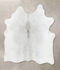 Light Grey Large Brazilian Cowhide Rug 6'4