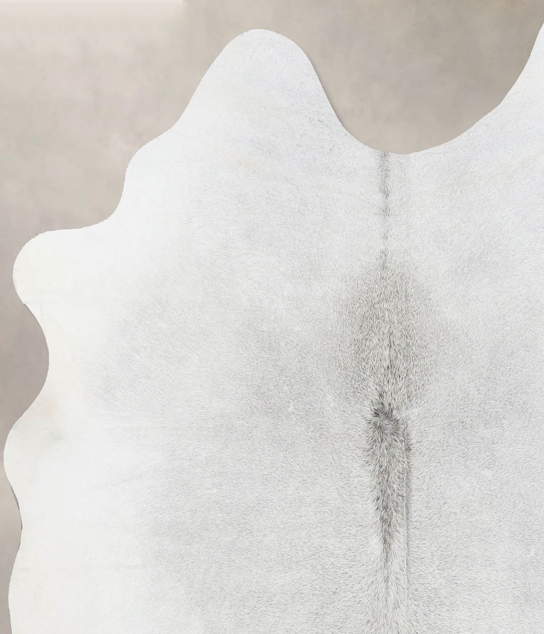 Light Grey Large Brazilian Cowhide Rug 6'4"H x 5'6"W #B17439 by Hudson