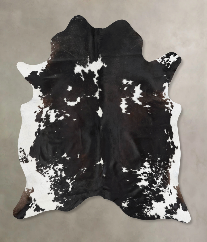 Black and White X-Large Brazilian Cowhide Rug 7'5"H x 6'4"W #B17457 by Hudson Hides