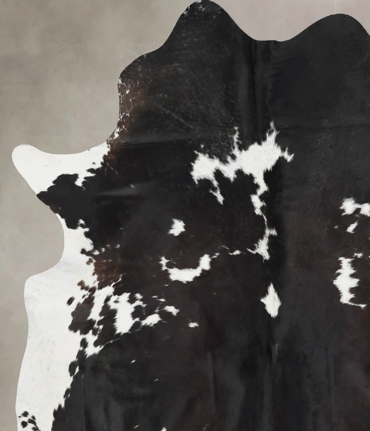 Black and White X-Large Brazilian Cowhide Rug 7'5"H x 6'4"W #B17457 by Hudson Hides