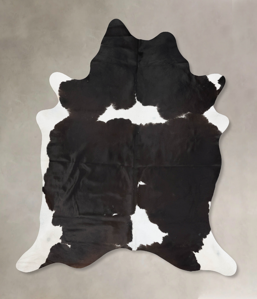 Black and White XX-Large Brazilian Cowhide Rug 8'7"H x 6'7"W #B17464 by Hudson Hides
