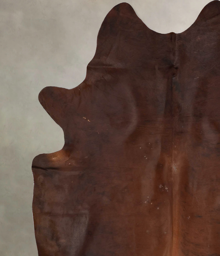 Medium Brindle XX-Large Brazilian Cowhide Rug 7'11"H x 6'11"W #B17467 by Hudson Hides