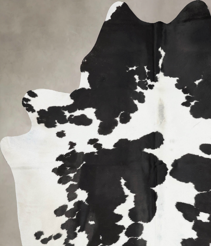 Black and White XX-Large Brazilian Cowhide Rug 8'8"H x 6'10"W #B17472 by Hudson Hides