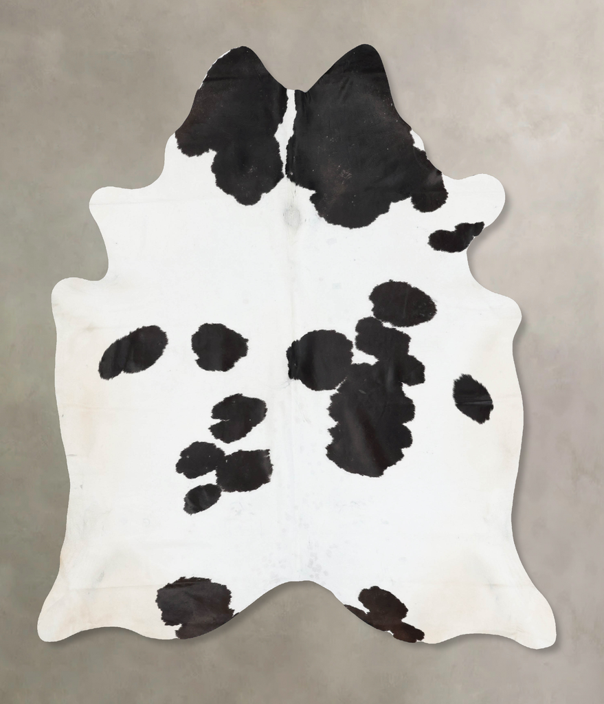Black and White XX-Large Brazilian Cowhide Rug 8'3"H x 6'8"W #B17473 by Hudson Hides