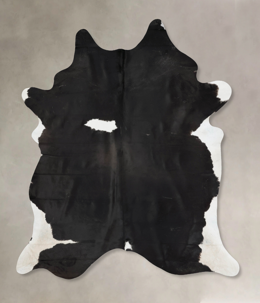 Black and White XX-Large Brazilian Cowhide Rug 9'1"H x 6'9"W #B17474 by Hudson Hides
