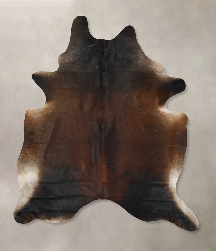 Chocolate XX-Large Brazilian Cowhide Rug 8'7"H x 6'8"W #B17475 by Hudson Hides