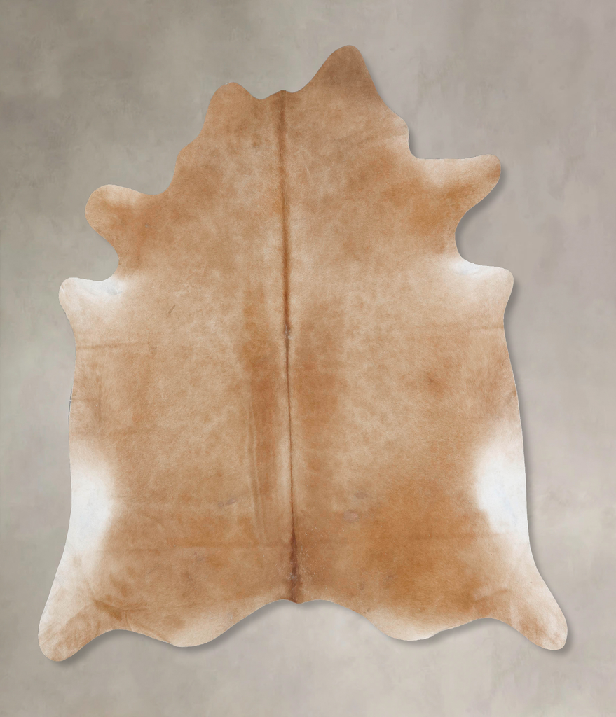 Beige XX-Large Brazilian Cowhide Rug 7'11"H x 7'5"W #B17476 by Hudson Hides