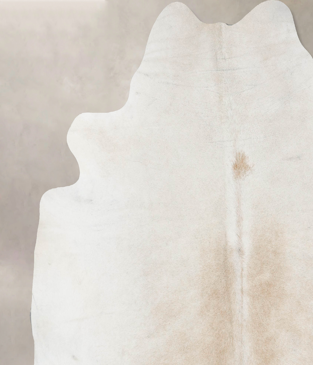 Grey with Beige X-Large Brazilian Cowhide Rug 7'3"H x 6'8"W #B17477 by