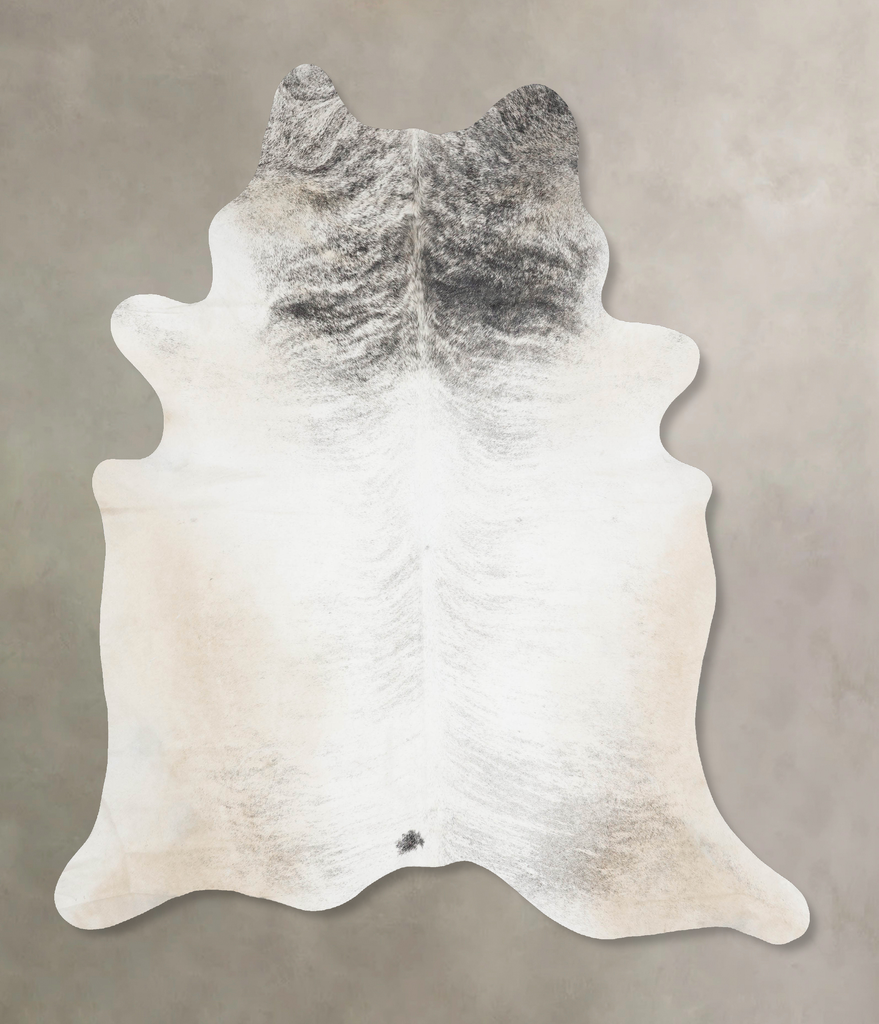 Grey Brindle XX-Large Brazilian Cowhide Rug 8'11"H x 7'2"W #B17485 by Hudson Hides