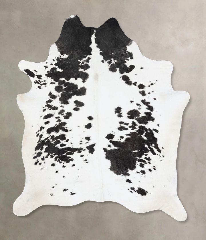 Black and White XX-Large Brazilian Cowhide Rug 8'2"H x 6'8"W #B17488 by Hudson Hides