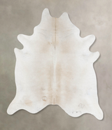 Grey with Beige XX-Large Brazilian Cowhide Rug 8'0"H x 7'1"W #B17490 by Hudson Hides