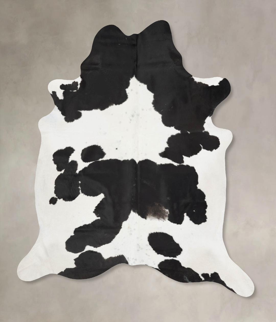 Black and White XX-Large Brazilian Cowhide Rug 8'1"H x 6'10"W #B17494 
