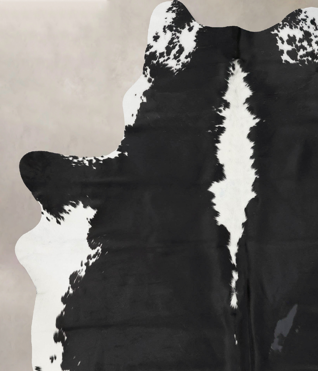 Black and White XX-Large Brazilian Cowhide Rug 7'11"H x 6'5"W #B17496 