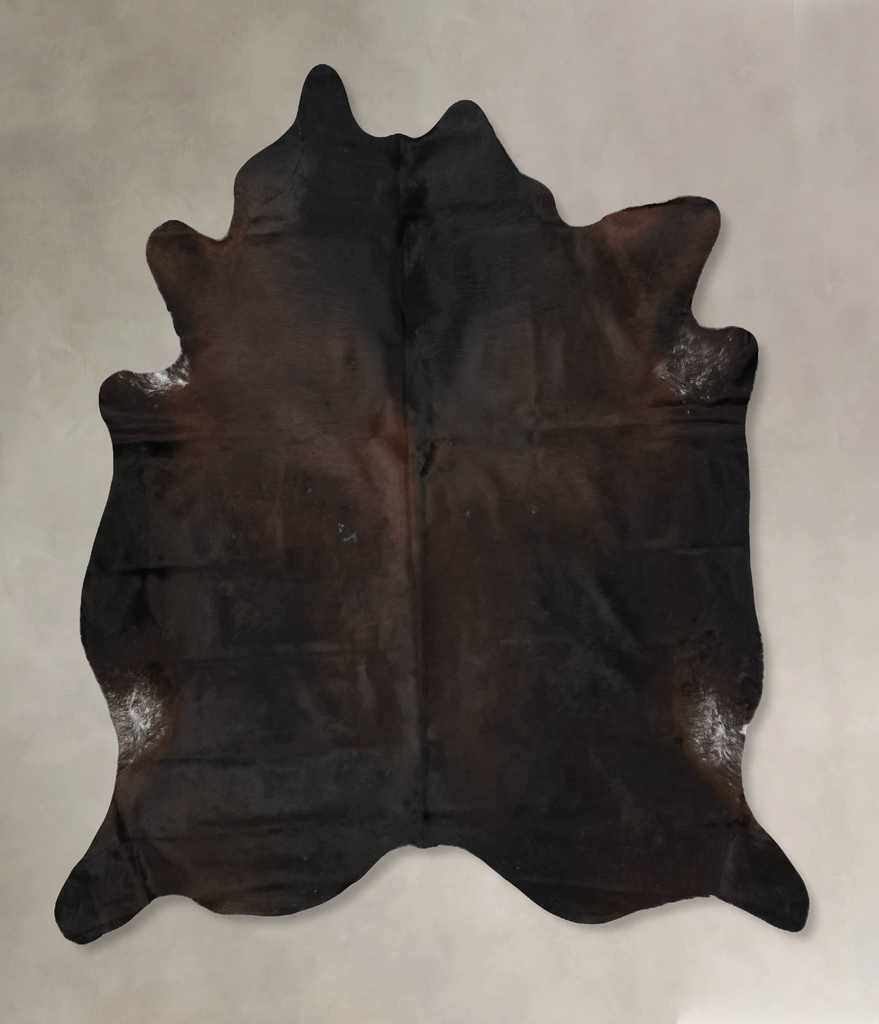 Chocolate XX-Large Brazilian Cowhide Rug 7'10"H x 7'1"W #B17501 by Hudson Hides